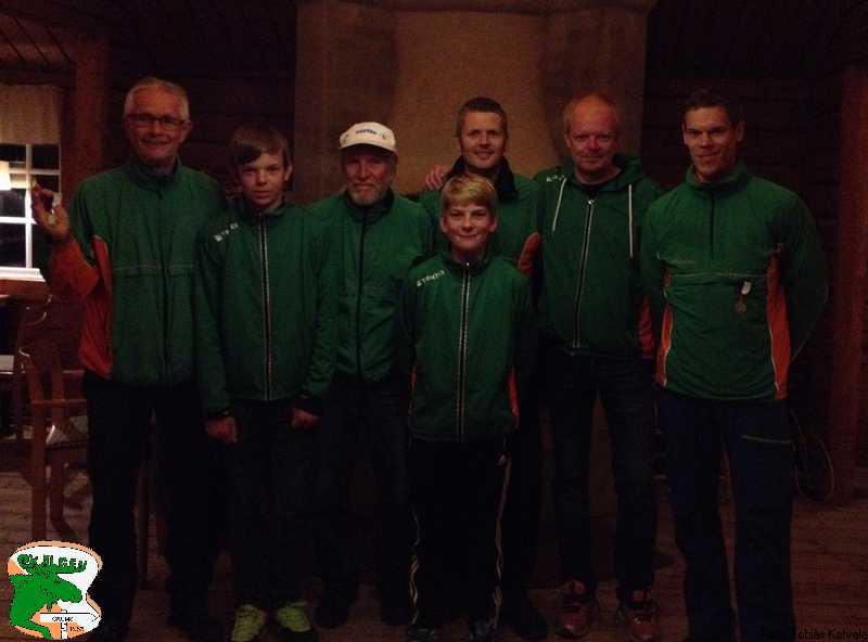 Klubbens medaljörer vid natt-DM 2014